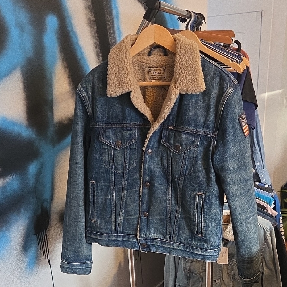 Polo Ralph Lauren Lined Snap Front Jean Jacket NWT